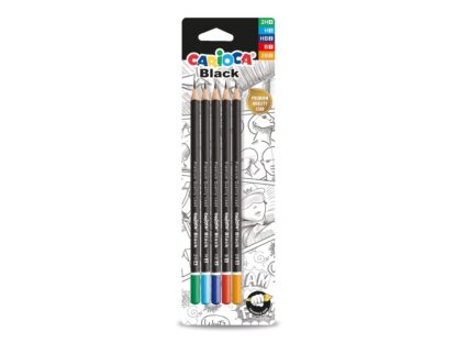 Crayon Carioca asortat 2H, H, HB, B, 2B 5buc/blister