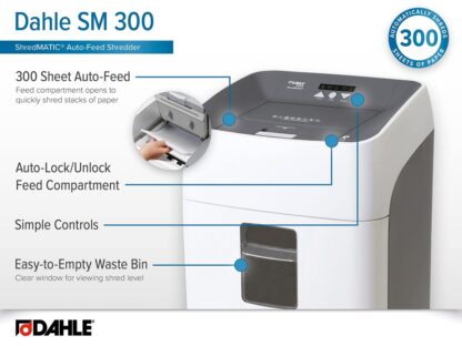 Destructeur de documents 300 feuilles Dahle ShredMATIC – Image 6