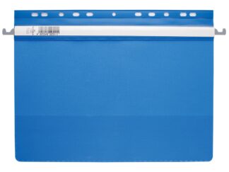 Chemise à dossiers suspendus plats en plastique, perforée Durable Bleu