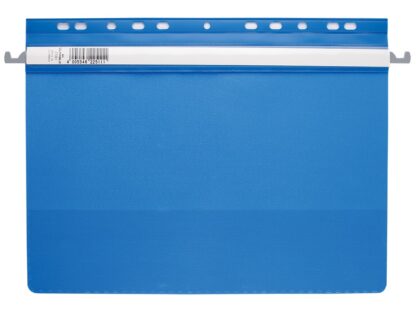 Chemise à dossiers suspendus plats en plastique, perforée Durable Bleu