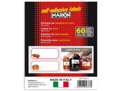 Etiquettes autocollantes 70 x 37 mm, 60/set