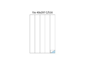 Étiquettes 5/A4 40X297 100/boîte