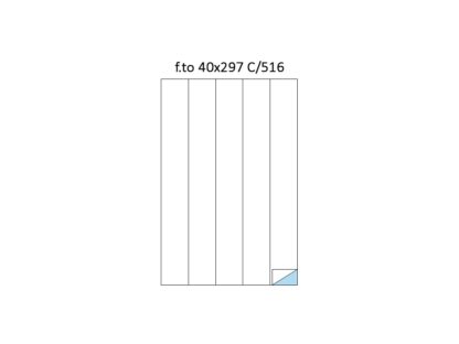 Étiquettes 5/A4 40X297 100/boîte