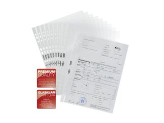 Pochette plastique A4 Cristal Durable 10/set