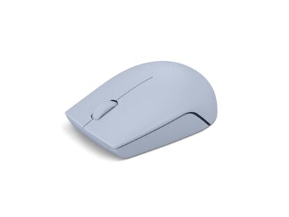 Souris compacte sans fil Lenovo 300 Frost Blue, Type : Standard, Résolution (dpi) : 1000 dpi, Boutons/rouettes, 3, Interface souris/Technologie : Sans fil, Interface récepteur, dongle USB 2,4 GHz, Couleur : Bleu, Taille (mm) : 97,91 x 57,99 x 32,53 mm, Poids : 52g, Garantie : 1 an – Image 3