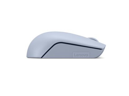Souris compacte sans fil Lenovo 300 Frost Blue, Type : Standard, Résolution (dpi) : 1000 dpi, Boutons/rouettes, 3, Interface souris/Technologie : Sans fil, Interface récepteur, dongle USB 2,4 GHz, Couleur : Bleu, Taille (mm) : 97,91 x 57,99 x 32,53 mm, Poids : 52g, Garantie : 1 an – Image 4