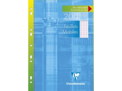 Feuilles multiperforées simples, métriques françaises, blanches 90g/m² 100 f Clairefontaine
