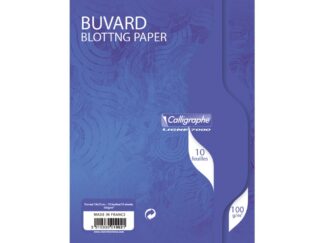 Lot de 10 buvards, 16 x 21 cm, 100 g, Clairefontaine Calligraphe 7000