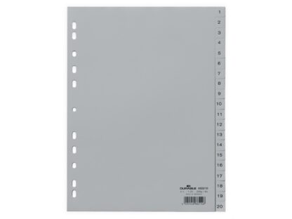 Index plastique A4 1-20 Durable