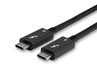 Cable Lindy Thunderbolt 4, Longueur 1m, 40Gbps, passive, noir Connecteurs Connecteur A : Thunderbolt 4 USB Type C Male with E-Mark Connecteur B : Thunderbolt 4 USB Type C Male Matériau du boîtier : Acier inoxydable Placage du connecteur : Nickel Construction des broches : Alliage de cuivre Placage des broches : Placage des broches : or Dimensions