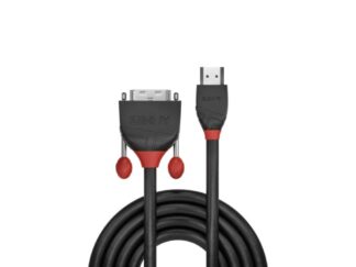 Cable Lindy LY-36273, HDMI vers DVI-D, 3m, Ligne noire