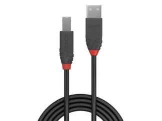 Câble Lindy 0,2 m USB 2.0 Type A vers Type B, Anthra Line