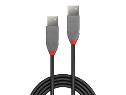Câble de transfert Lindy LY-36691, USB 2.0 Type A, 0,5 m, Anthra Line – Image 2