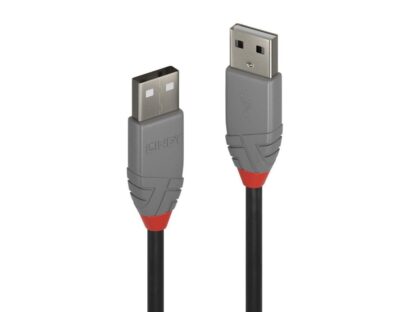 Câble de transfert Lindy LY-36691, USB 2.0 Type A, 0,5 m, Anthra Line