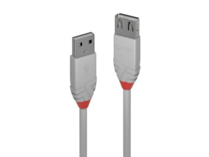 Câble Lindy LY-36714, rallonge USB 2.0 type A, 3 m, ligne Anthra – Image 2