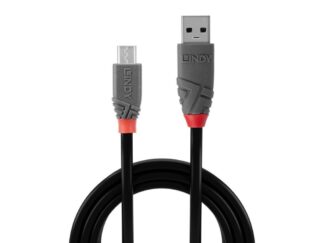 Câble de transfert Lindy LY-36735, USB 2.0 Type A vers MicroUSB, 5 m, Anthra Line