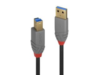 Câble Lindy LY-36744, USB 3.0 Typ A vers B, 5m, Anthra Line
