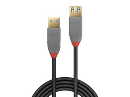 Câble de transfert Lindy LY-36760, USB 3.2 Type A, 0,5 m, Anthra Line – Image 2