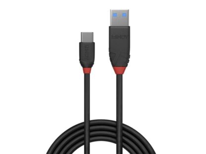 Câble Lindy LY-36915, USB 3.2 Type A vers Type C, 0,5 m, ligne noire – Image 2
