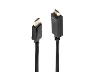 Cable Lindy LY-36924, DisplayPort to HDMI 10.2G, 5m, noir