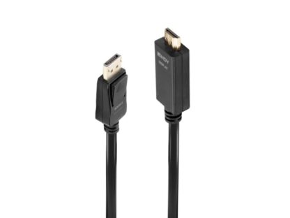 Cable Lindy LY-36924, DisplayPort to HDMI 10.2G, 5m, noir