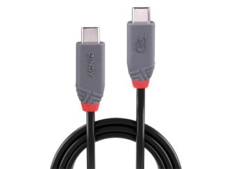 Cable Lindy USB4 240W USB Type C, putere maxima 240W, 100W , lungime 2 metri, latime de banda supotata 40Gbps, gri