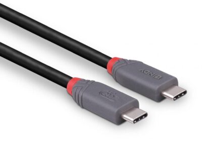 Cable Lindy USB4 240W USB Type C, putere maxima 240W, 100W , lungime 2 metri, latime de banda supotata 40Gbps, gri – Image 4