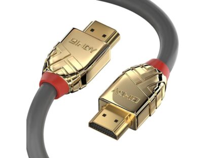Cable Lindy LY-37866, Standard HDMI Gold Line, noir – Image 2
