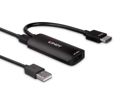 Convertisseur HDMI 8K60 la Port Display 1.4, latime de banda suportata 48Gbps, resolution entrée  840x2160@120Hz 4:4:4 8Bit 7680x4320@60Hz 4:2:0 8Bit, resolution sortie:, 3840x2160@ 120Hz 4:4:4 8Bit 7680x4320@60Hz 4:2:0 8Bit, chipset LT6711GX_U2, noir – Image 4