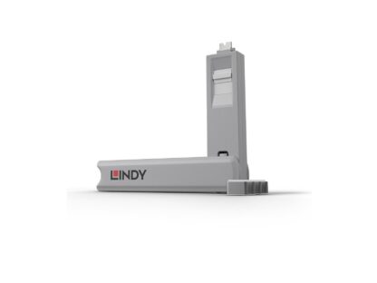 Clé de blocage de port Lindy USB Type C, paquet de 4, blanc