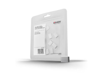 Bloqueur de port Lindy 10xUSB-C (sans clé), blanc