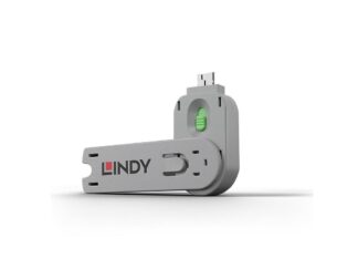 Bloqueur de port Lindy USB A (sans clé) Vert Description USB Type A Dimensions (environ) LxPxH - 18x75,16x12 mm (0,71x2,96x0,47 pouces) Matériau du boîtier - ABS Poids net - 0,008 kg (0,02 lb) Code couleur - Vert Emballage Type - Polybag Dimensions de l'emballage - 133x144mm (5,24x5,67 pouces) Poids brut - 0,013 kg