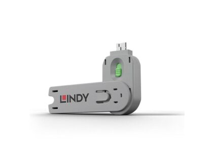 Bloqueur de port Lindy USB A (sans clé) Vert Description USB Type A Dimensions (environ) LxPxH - 18x75,16x12 mm (0,71x2,96x0,47 pouces) Matériau du boîtier - ABS Poids net - 0,008 kg (0,02 lb) Code couleur - Vert Emballage Type - Polybag Dimensions de l'emballage - 133x144mm (5,24x5,67 pouces) Poids brut - 0,013 kg