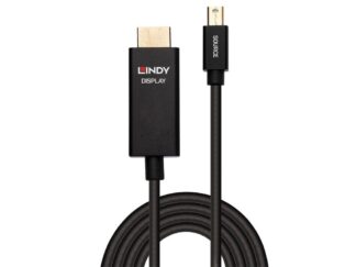Cable Lindy LY-40922, Câble Mini DisplayPort vers HDMI, 2m, noir