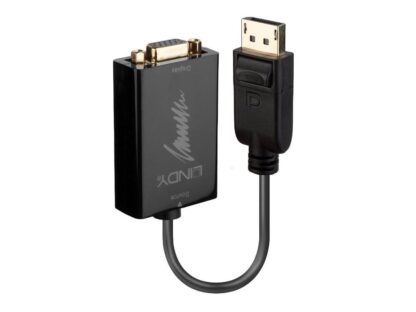 Adaptateur Activ Lindy LY-41006, DisplayPort vers VGA, noir