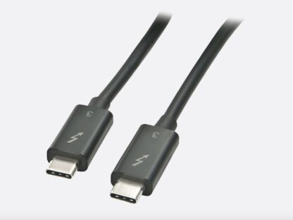 Cable Lindy Thunderbolt 3, 2m, Passive, noir