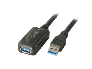 Câble Lindy LY-43155, rallonge USB 3.0, 5 m, noir