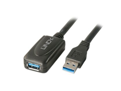 Câble Lindy LY-43155, rallonge USB 3.0, 5 m, noir