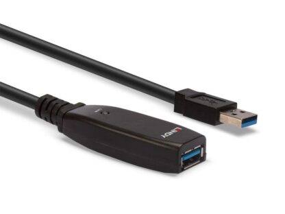 Câble d'extension actif Slim USB 3.0 Lindy, 15 m, noir – Image 2