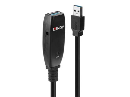 Câble d'extension actif Slim USB 3.0 Lindy, 15 m, noir – Image 4