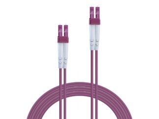 Câble fibre optique Lindy LC/LC OM4, 2 x LC mâle vers 2 x LC mâle, 3 m