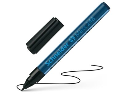 Marqueur permanent textile 1.0 mm Schneider 248 noir – Image 2