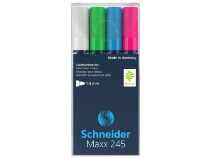 Marqueur pour verre Schneider Maxx 245 4 pcs/set