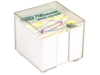 Cube de papier blanc avec support 700 feuilles Forster