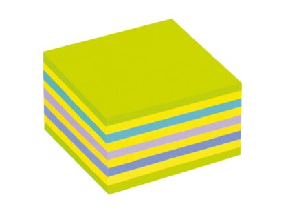 Cube adhésif Post it neon 76 x 76 mm 450 feuilles 3M – Image 2