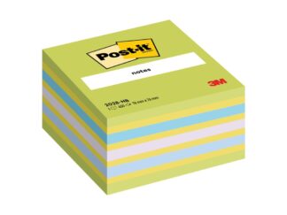 Cube adhésif Post it neon 76 x 76 mm 450 feuilles 3M
