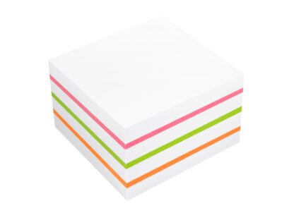Cube adhésif 75 x 75 mm 450 feuilles Info Notes Blanc – Image 2