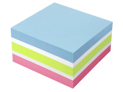 Cube adhésif multicolore 75 x 75 mm, 400 feuilles Info Notes – Image 2