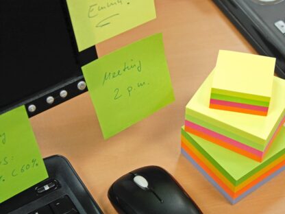 Brilliant Mix Cube, 320 feuilles par cube, 75 x 75 mm, Info Notes – Image 3