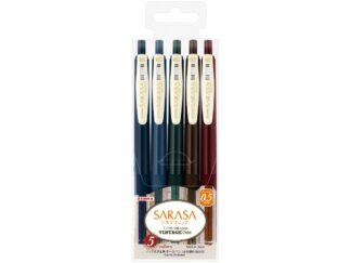 Stylo gel 0,5 mm Zebra Sarasa Clip Gel Vintage 1, 5/set 69420